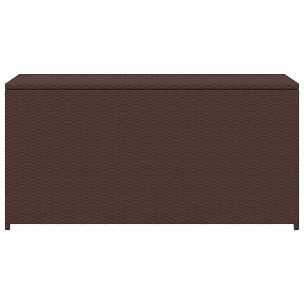 Berkfield Home Brown Poly Rattan Garden Storage Box W/D/H: 120 x 50 x 60 cm – 5