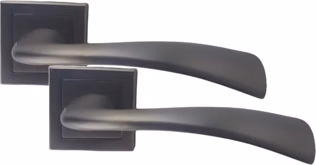 Golden Grace Matt Satin Black and Grey Door Handles
