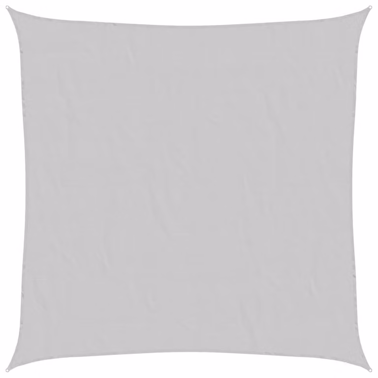 Berkfield Home Square Sun Shade Sail in Light Grey, 4 x 4 m, 100% Polyester Oxford