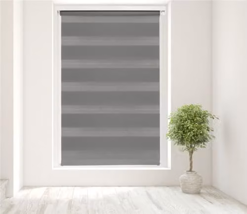 Caecus Day and Night Blind, Charcoal Grey, W: 60 cm, H: 210 cm