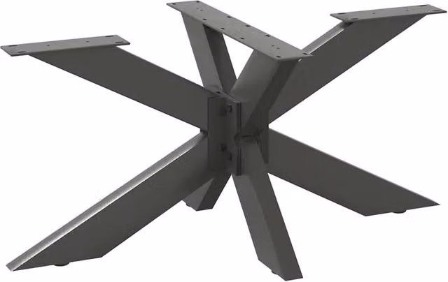 Berkfield Home Spider Shape Coffee Table Legs in Anthracite Steel, W: 98 cm, D: 58 cm, H: 42-43 cm