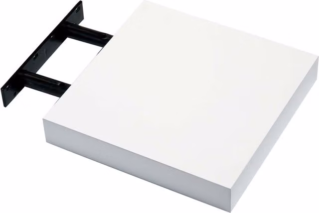 My Home Gloss White Floating Shelf Kit, Width: 24 cm