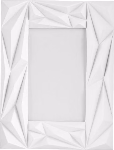 Orsina Prisma White Geometric Single Photo Frame, Rectangular, W/H: 10.16 x 15.24 cm