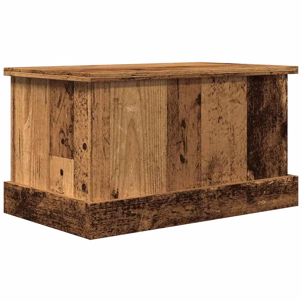 Berkfield Home Rustic Old Wood Storage Box in Brown, W/D/H: 50 x 30 x 28 cm – 2
