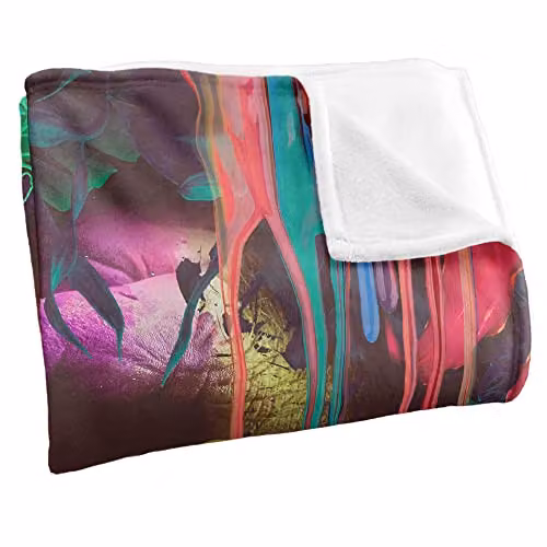 Bcreative Reinders Jungle Gorilla and Butterfly Super Soft Microfibre Throw Blanket, Multicolour, W: 152 cm, D: 127 cm – 2