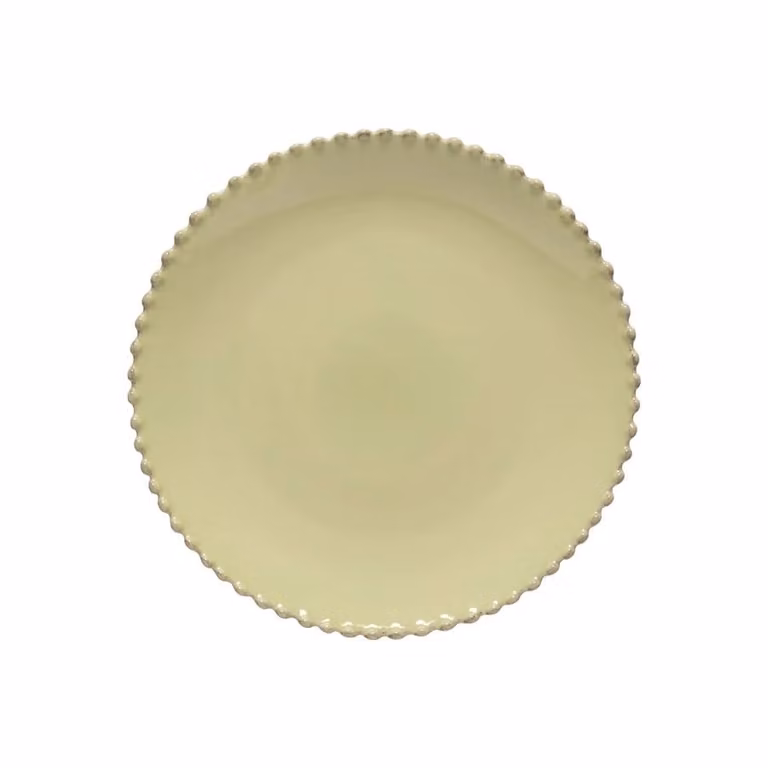 Costa Nova Pearl Floral Stoneware Dinner Plate, Green