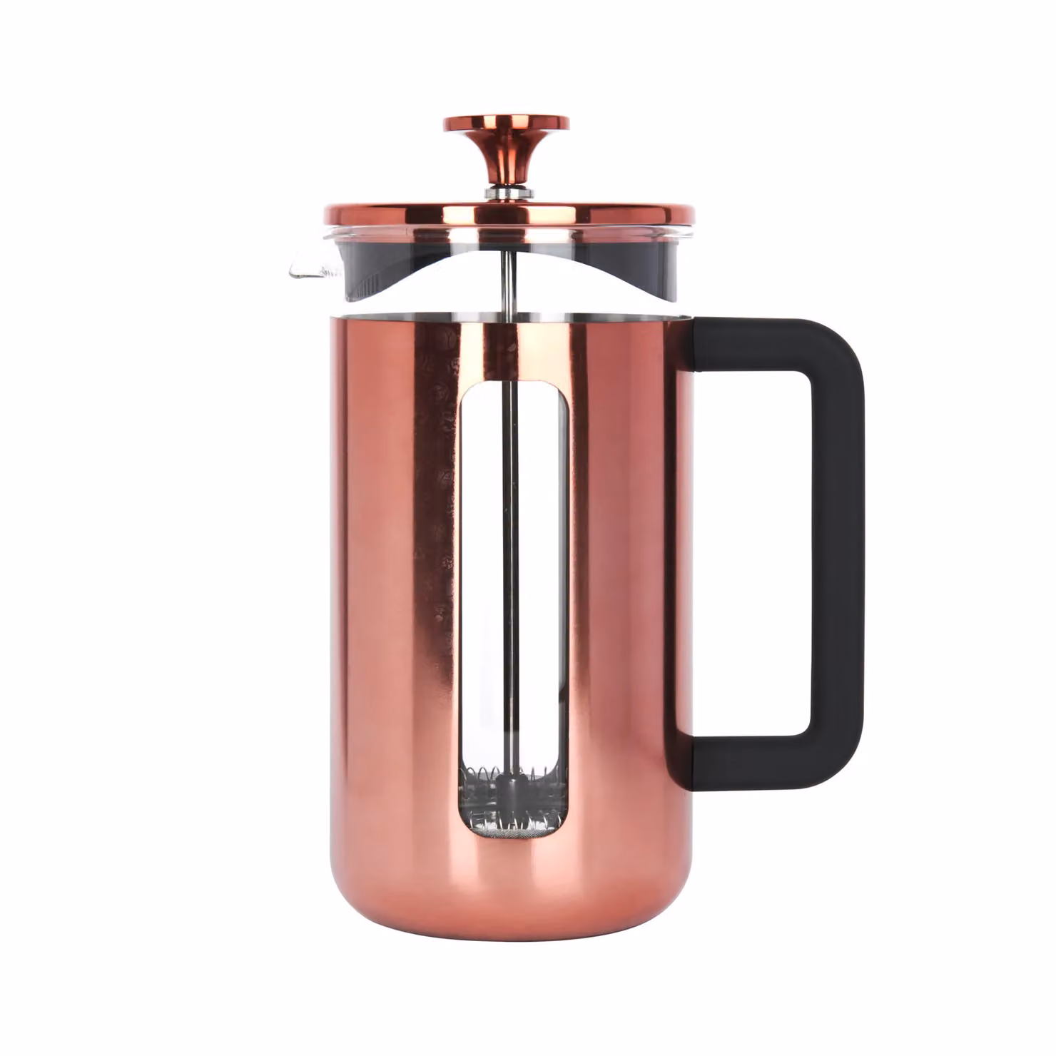 La Cafetiere Pisa 8-Cup Copper and Bronze Cafetiere Set with Stainless Steel Coffee Measuring Scoop – 3