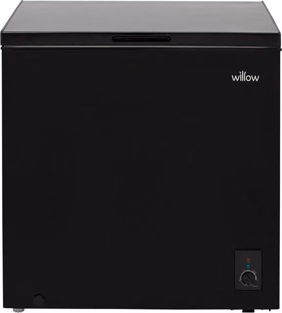 Willow 199L Freestanding Chest Freezer in Black – 1
