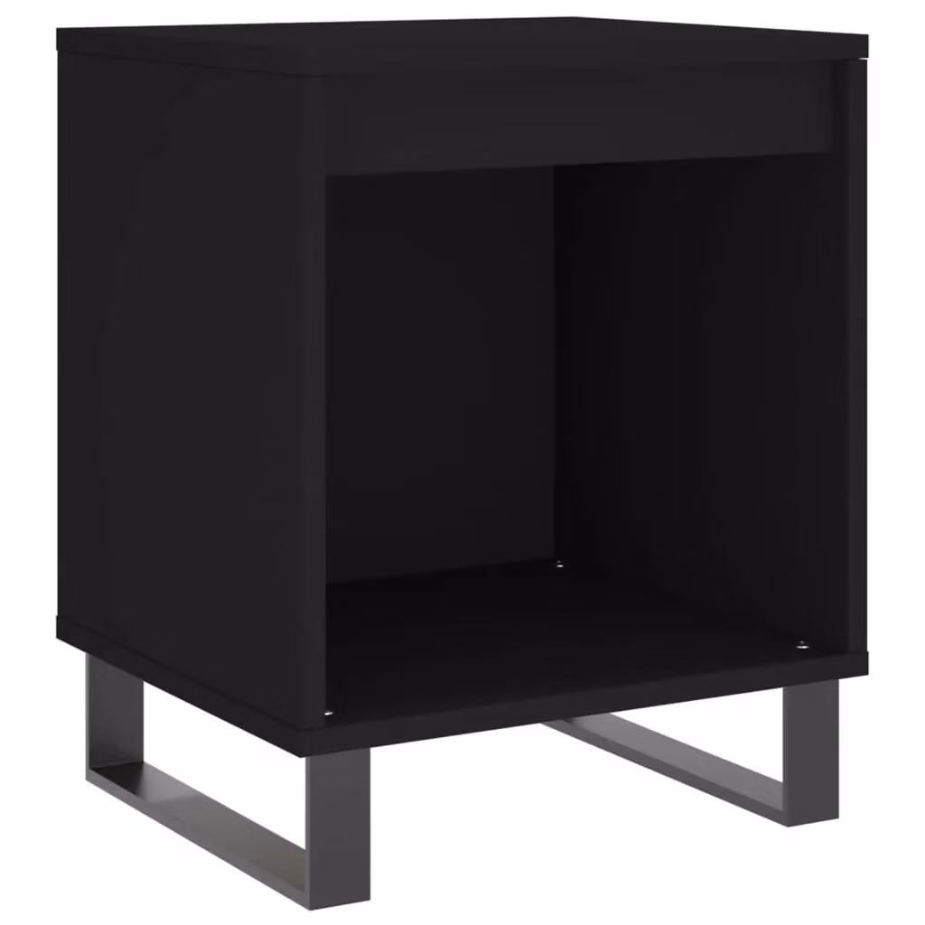 Berkfield Home Set of 2 Modern Black Bedside Cabinets, W/D/H: 40 x 35 x 50 cm – 3