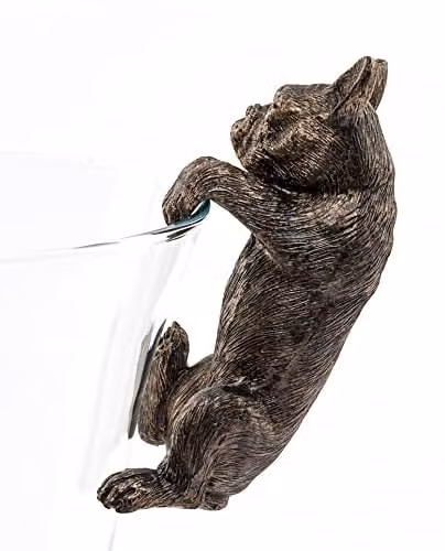Jardinopia French Bulldog Hanging Plant Pot Hanger in Bronze – 1