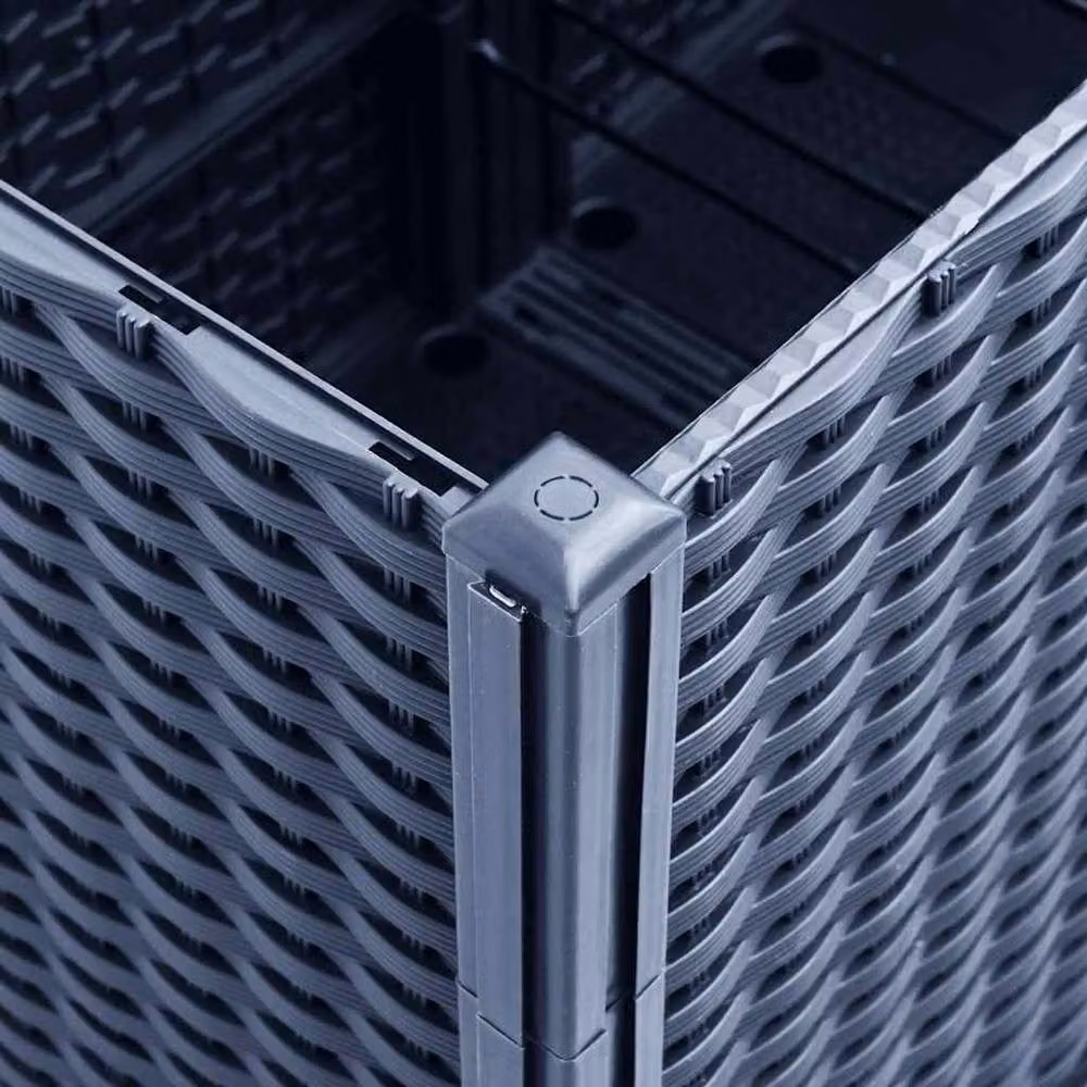 Berkfield Home Garden Planter in Blue and Grey, W/D/H: 160 x 40 x 53 cm – 5
