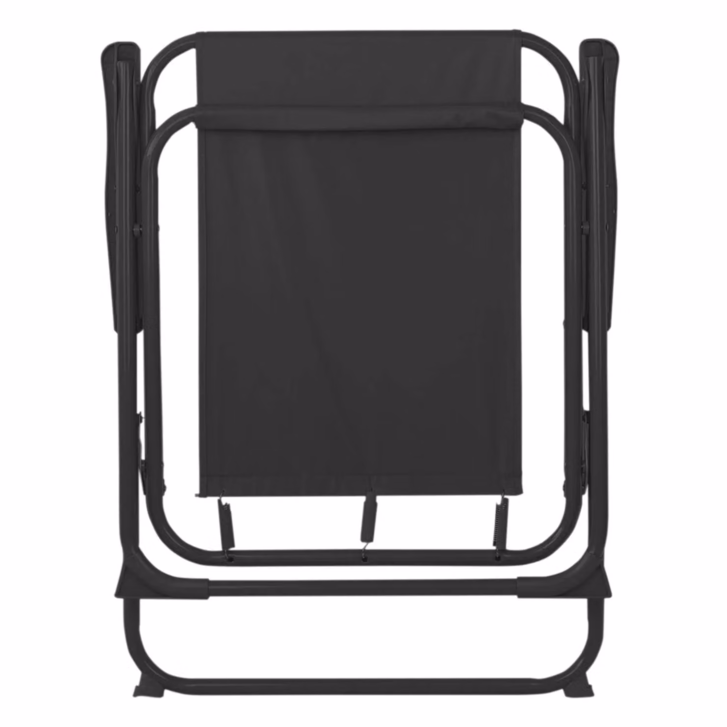 Harbour Housewares Pack of 6 Folding Metal Beach Chairs with Armrests in Black – 3