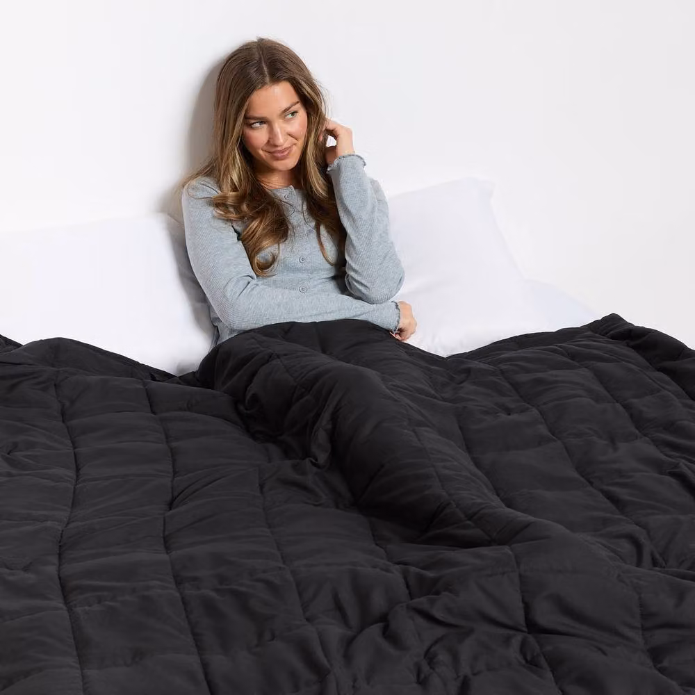 OHS Supersoft Sensory 10kg Weighted Blanket in Black, W: 150 cm x L: 200 cm – 2