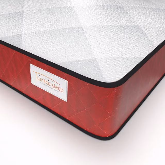 Twinkle Sleep Hybrid Kids Mattress, Red/Pink, W/D/H: 140 x 200 x 20 cm