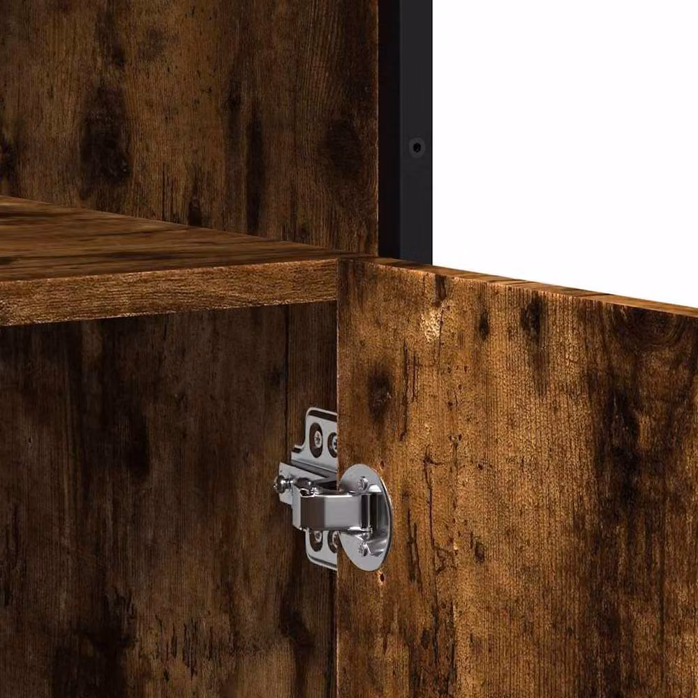 Berkfield Home Smoked Oak Sideboard in Brown, W/D/H: 100 x 35 x 76 cm – 6