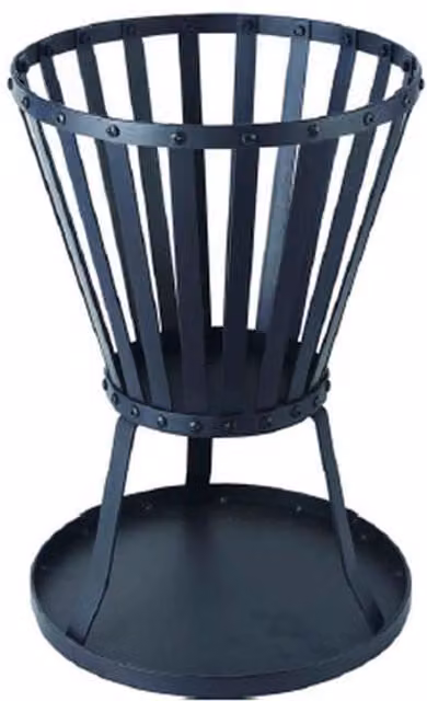 Samuel Alexander Black Steel Wood Fire Basket Log Burner Fire Pit