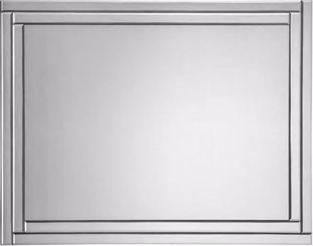 Cheshire Linea Frameless Rectangular Glass Wall Mirror in Clear, W: 60.0 cm, H: 80.0 cm