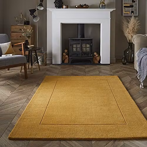 Esselle Home Esme Wool Rectangular Rug, Yellow, W: 200 cm, D: 290 cm – 2