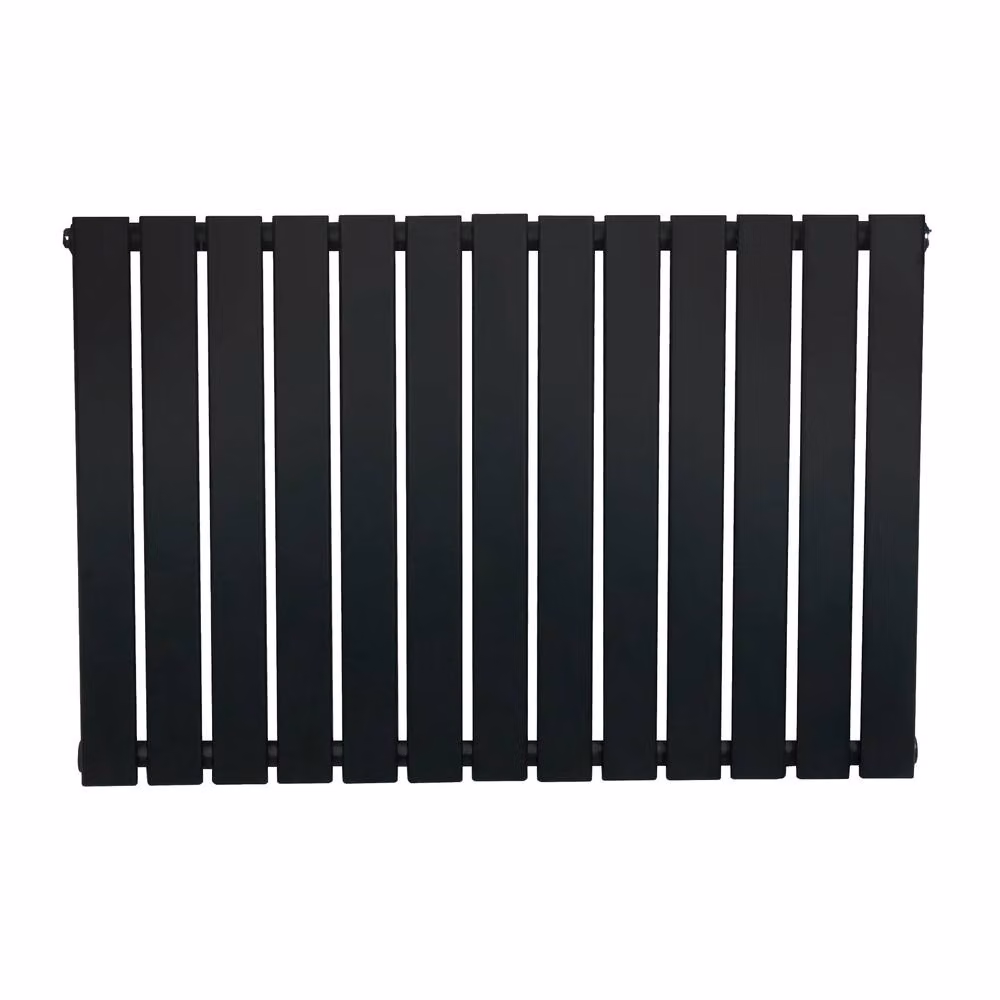 Monstershop Flat Single Column Radiator in Matt Black Steel, H 60 cm x W 91 cm – 2