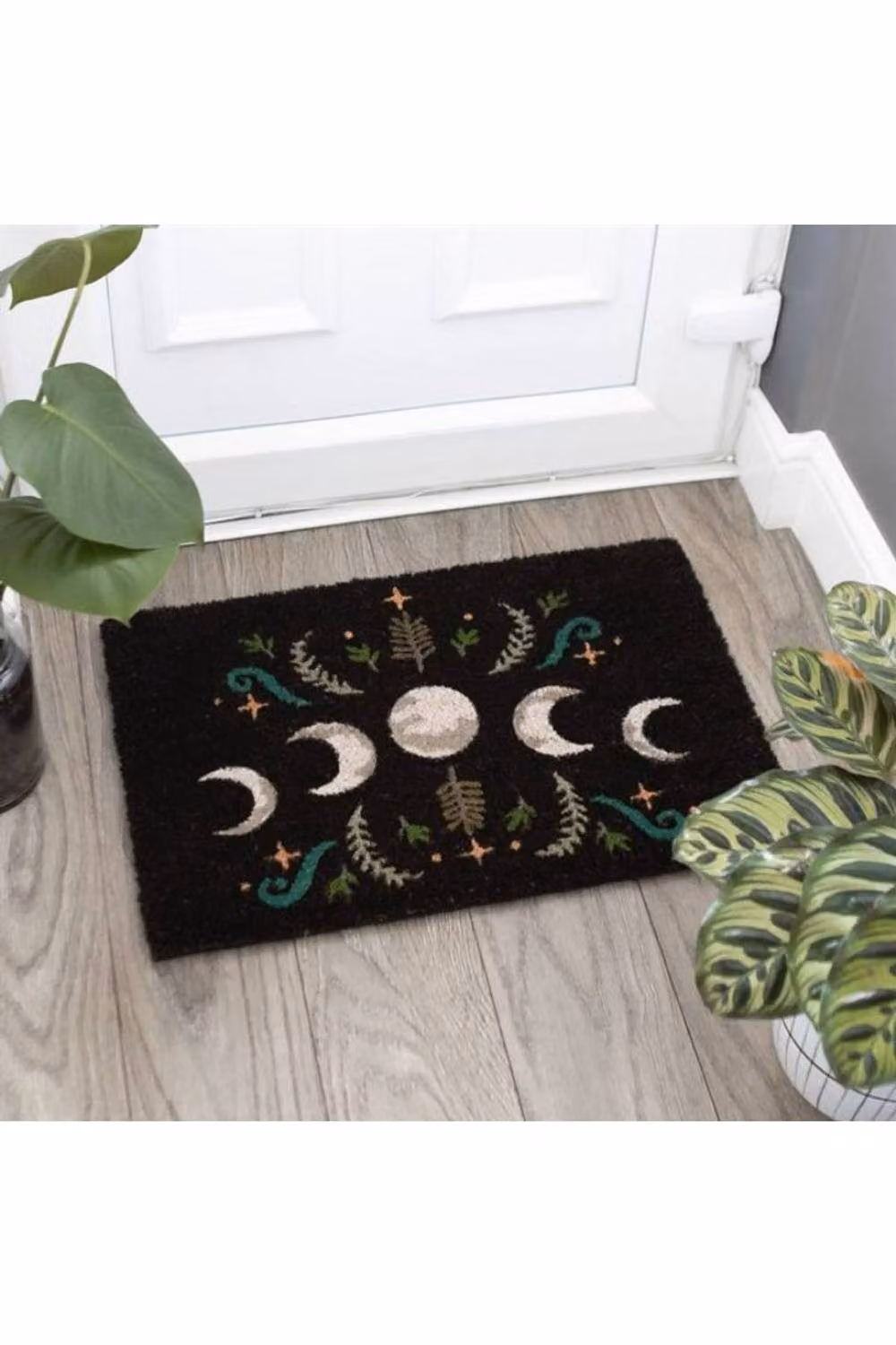 Something Different Wholesale Mystical Woodland Moon Phase Doormat, Black, W/D/H: 60 x 40 x 1 cm – 4