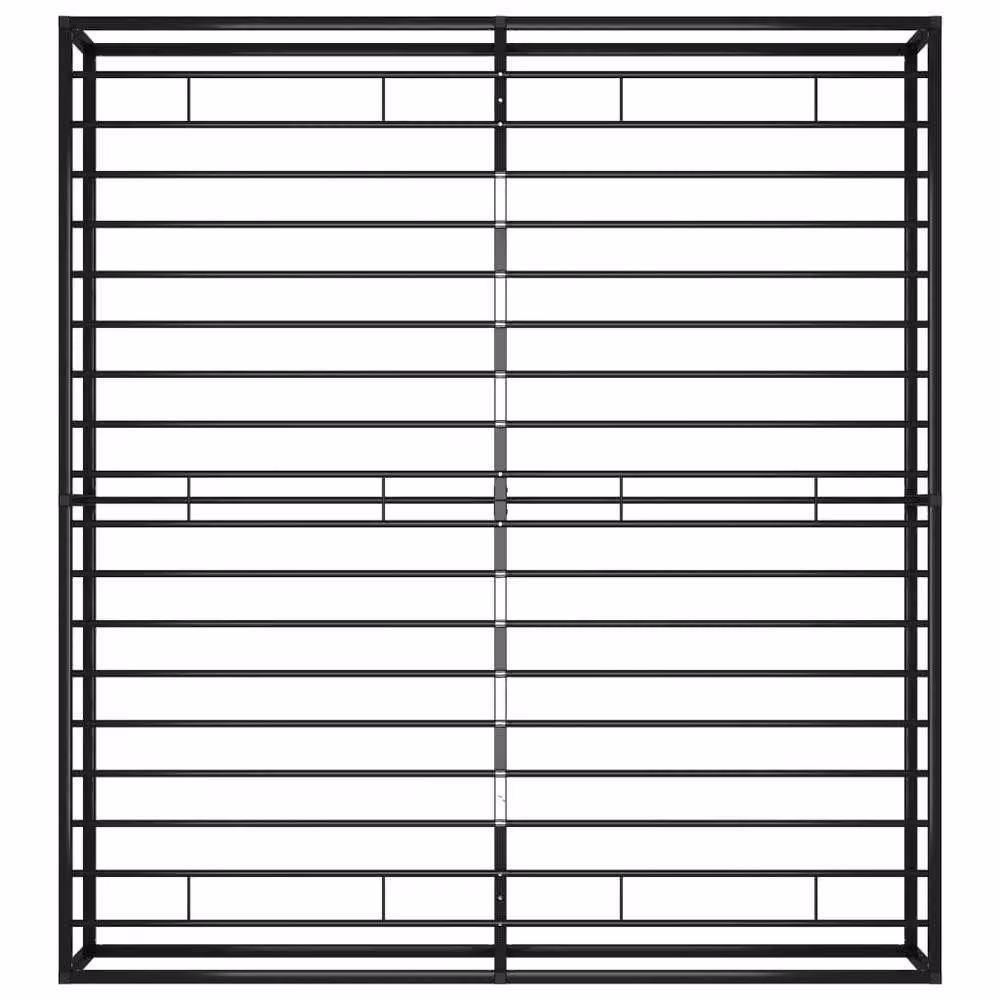 Berkfield Home Modern Black Metal Bed Frame, W/D/H: 180 x 200 cm – 4