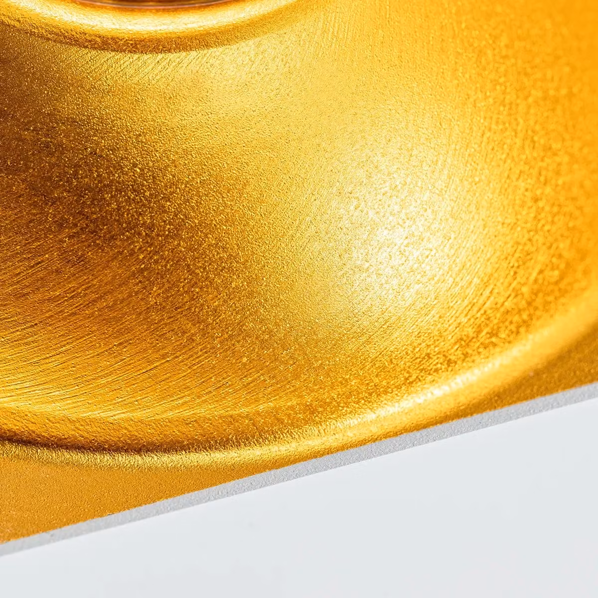 CGC Lighting Sandra White Square Single Ceiling Spotlight with Gold Reflector – 2