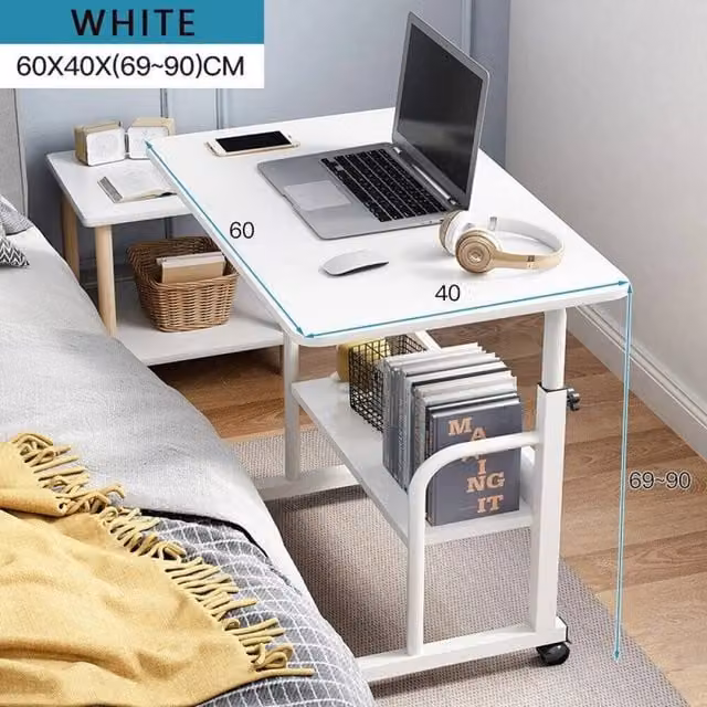 SPETLEK White Computer Desk and Writing Table Workstation for Home Office