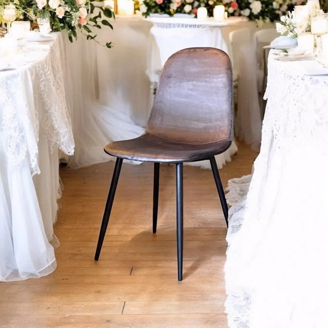 Minster Grey Velvet Dining Chair with Black Metal Frame, W44 x D52 x H86 cm – 5