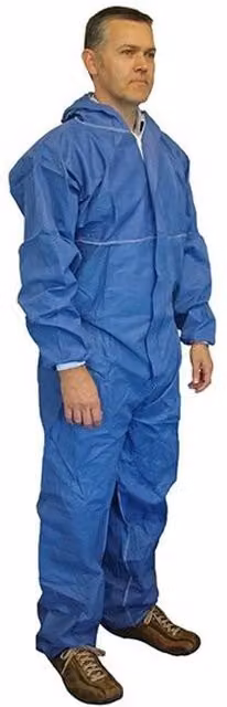 Scan Disposable Overall in Navy, Size: XXL