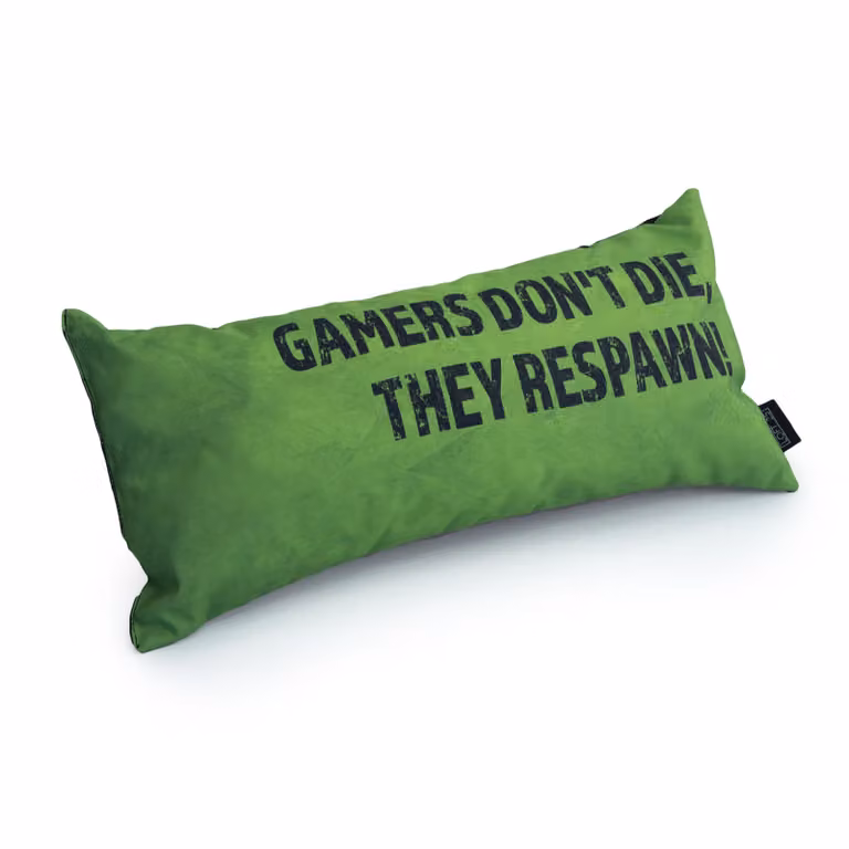 GameOver Store Lime Green Gaming Cushion with Memory Foam and Outdoor Fabric
