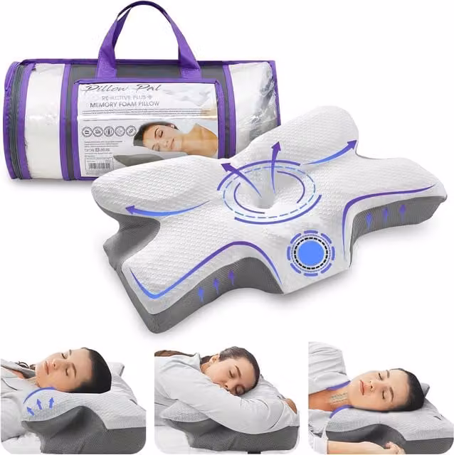 Gaveno Cavailia Re Active Orthopedic Memory Foam Wedge Pillow in White – 1