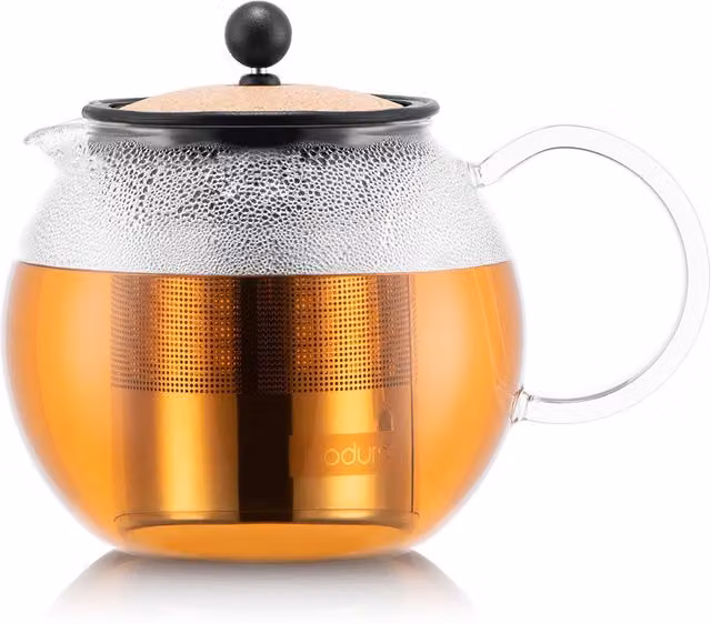 Bodum ASSAM Tea Press with Stainless Steel Filter, Light Brown, 1000ml – 1