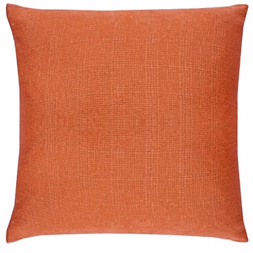 Enhanced Living Orange Square Polyester Cushion, 43 x 43 cm