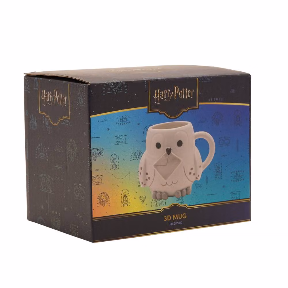 Warner Bros Harry Potter Back To Hogwarts 3D Ceramic Mug - Hedwig, White – 2