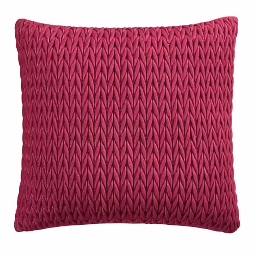 House of Laurence Llewelyn-Bowen Pink Velvet Square Cushion W/D/H: 43 x 43 x 43 cm – 1