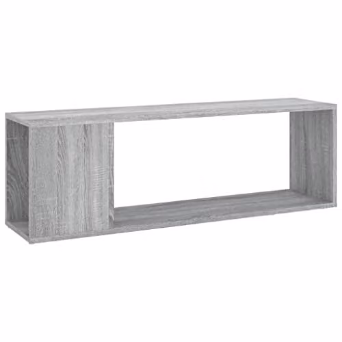 vidaXL Grey Matt TV Cabinet in MDF, W: 100 cm, D: 24 cm, H: 32 cm – 1