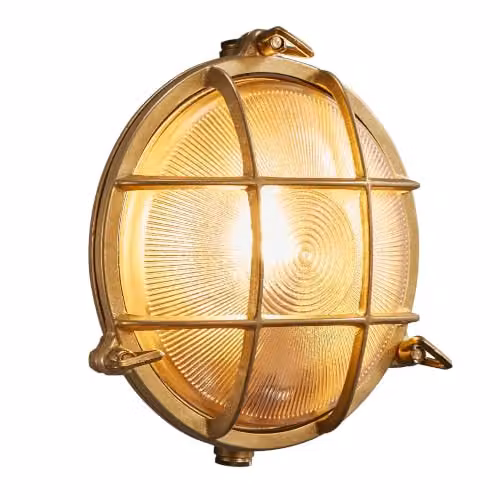 Nordlux Polperro Outdoor Wall Light in Brass with E27 Socket, IP64 Rated and Saltwater Resistant – 1