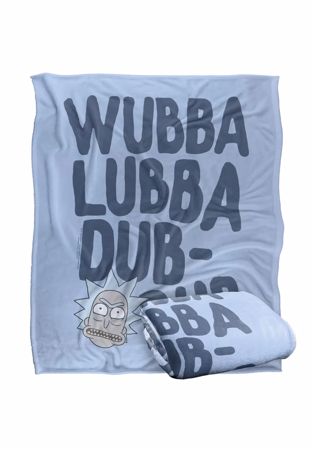 Warner Brothers Rick & Morty Officially Licensed Silky Touch Super Soft Fluffy Throw Blanket, White, W: 152 cm, D: 127 cm – 2