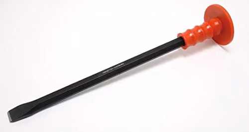 Hilka Hardened Steel Cold Chisel with Red Grip, Width: 1.905 cm, Length: 45.72 cm – 2