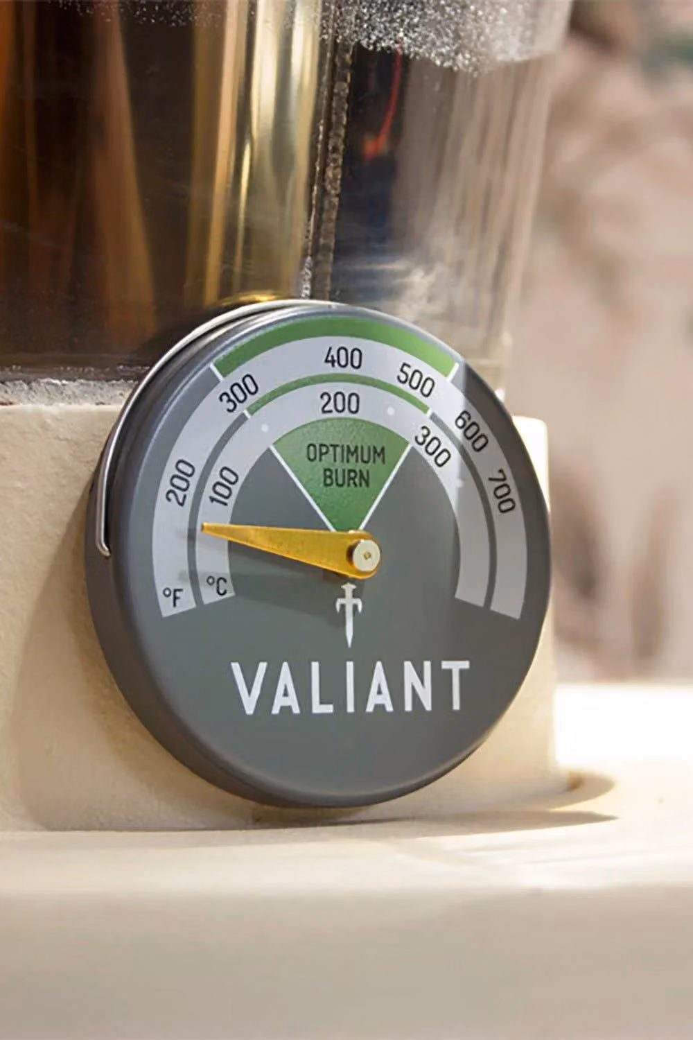Vaillant FIR116 Magnetic Stove Thermometer in Green Aluminum – 2