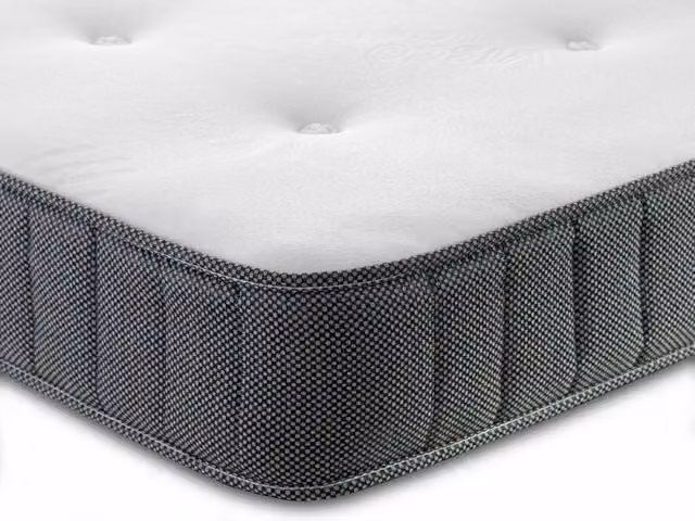 Shire Memphis Hybrid Memory Foam Mattress in Blue and White, 5ft King Size, W/D/H: 180 x 200 cm