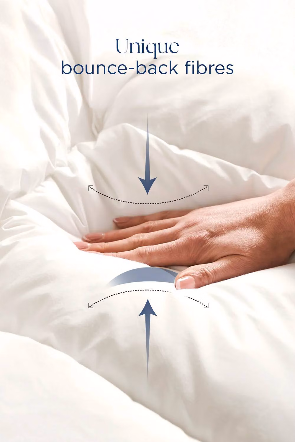 Christy Cloud Loft Lightweight Summer 4.5 Tog Microfibre Duvet in White, King Size – 2