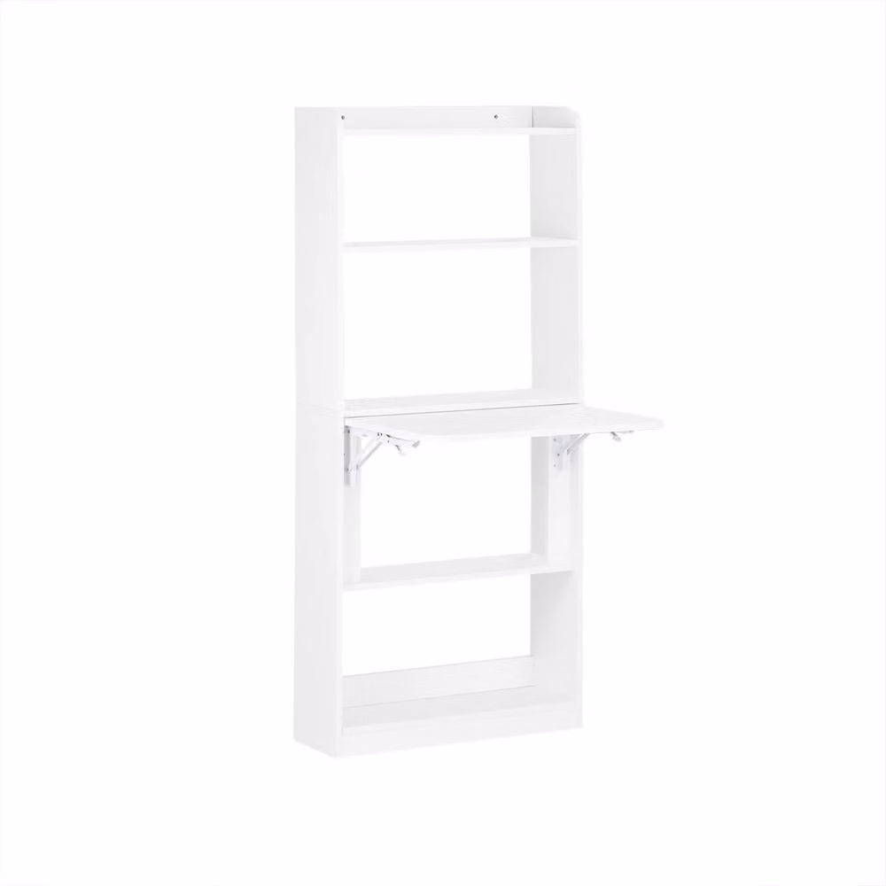 SoBuy White Wall-Mounted Folding Writing Desk – 2