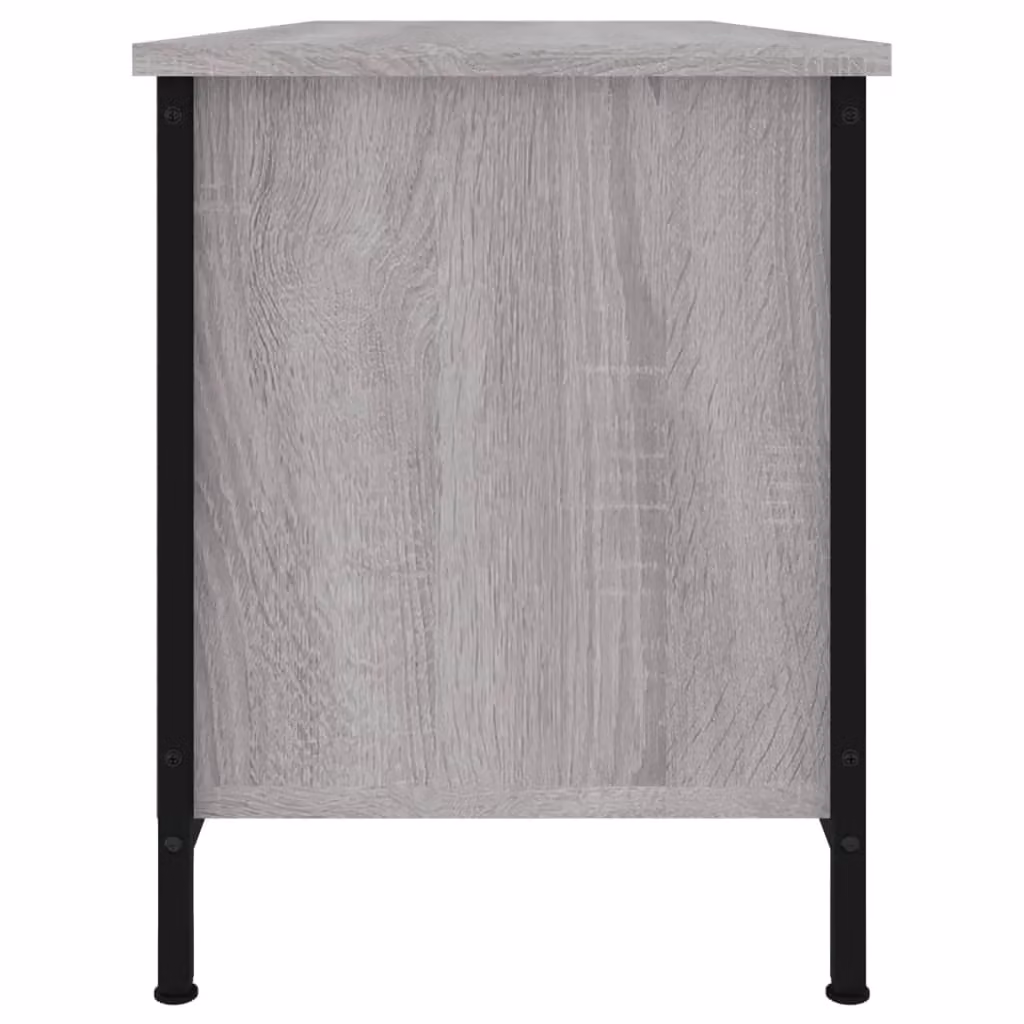 Berkfield Home Grey Sonoma TV Cabinet in Engineered Wood, W/D/H: 102 x 35 x 45 cm – 4