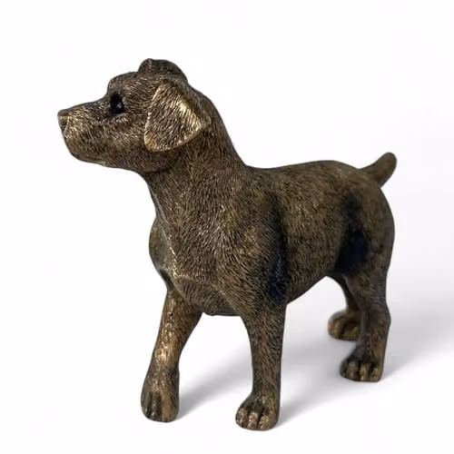 Leonardo Reflections Bronzed Jack Russell Terrier Dog Figurine in Bronze and Gold – 3
