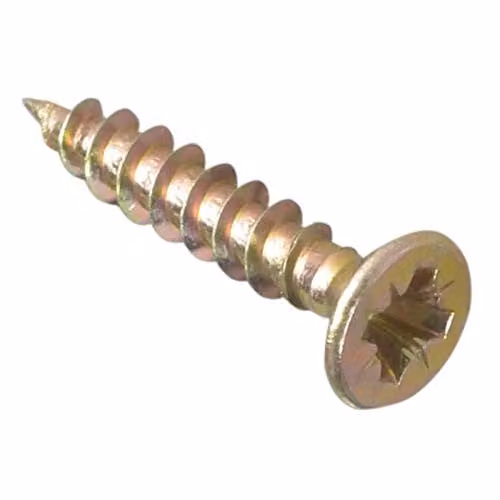 ForgeFix Multi-Purpose Single Thread Wood Screws, Pozidriv Self-Countersinking, Zinc Galvanised, W: 3.5 mm, L: 25 mm