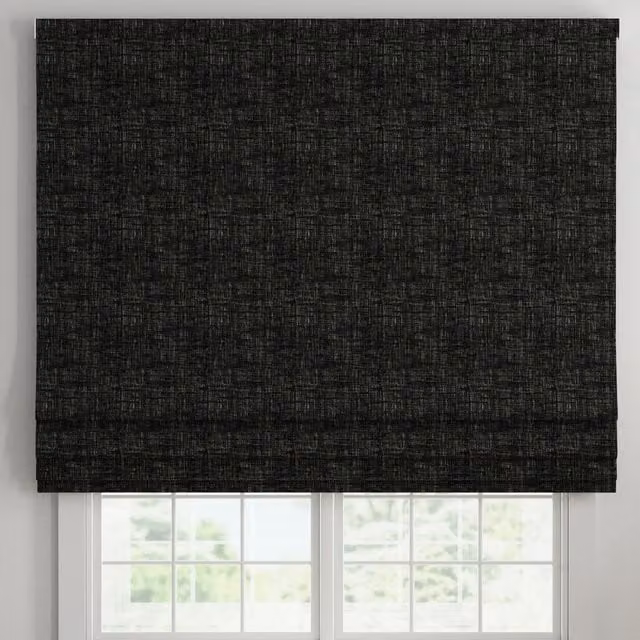 ANTE DECOR Olympus Made To Measure Blackout Roman Blind in Onyx Silver