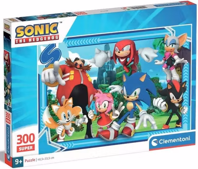 Clementoni Sonic the Hedgehog 300 Piece Jigsaw Puzzle in Multicolour