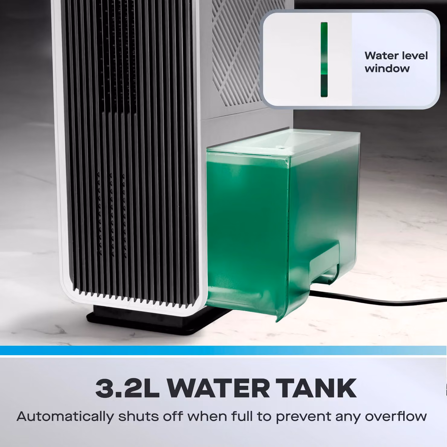 Daewoo 3.2L Dehumidifier and Air Purifier in White – 5