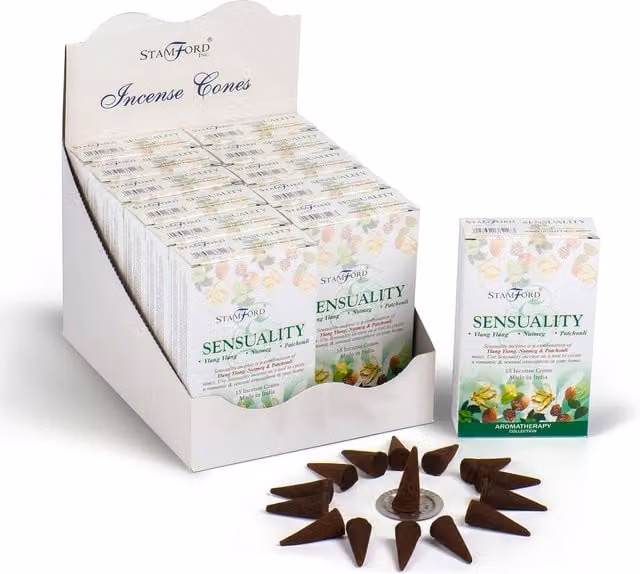 Stamford Sensuality Floral Incense Cones for Relaxation, White